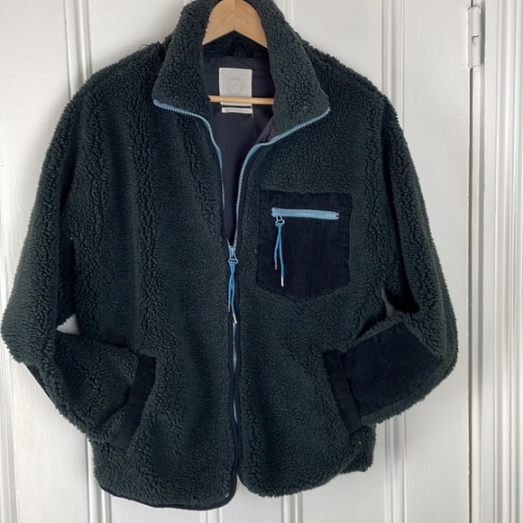 Urban Outfitters Black Fleece Oversized Jacket Small - Picture 2 of 7